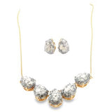 Marquise Jade Stone Necklace (H199)