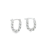 Twisted Hoops Lever Back Earrings