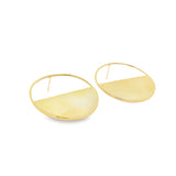 Round Designed Hoop Earrings (J254)