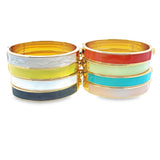 Oval Enamel Bangle (B35)
