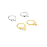 12mm Lever Earring Hooks Clasp (XX13)