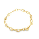 5mm Puffy Anchor Mariner Link Bracelet (I445)