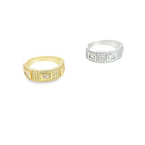 Paved Baguette CZ Band Ring (D13)