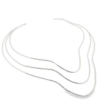 Triple Layer Wavy Choker (H211)