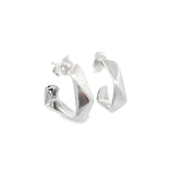 Geometrically Designed Small Hoop Earrings (L72A)