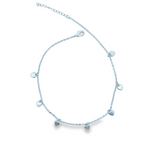 18K Gold Filled Heart Dangle Anklet | Gold Heart Anklet (E220)