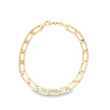 Long Link Curb Cuban Anklet (E214)