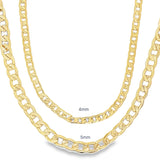 Textured Flat Cuban Chain (F25)