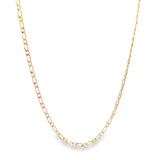 2mm Flat Dainty Delicate Figaro Chain (F53)