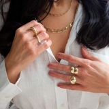 Thin Square Stackable Ring (D127A)