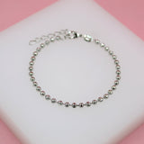 Textured Ball Chain Bracelet (I192)