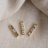 Lucky Eye Hollow Block Pendant Charm