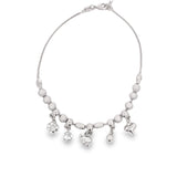 Beaded Anklet With Dangle Elephant Clover Heart Charms (E138)