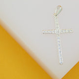 925 Sterling Silver CZ Cross Pendant