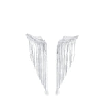 Long Tassel Fringe Chandelier Earrings (L328A)