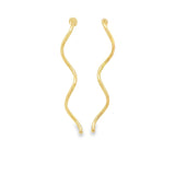 Wavy Serpent Dangle Earrings (L494)