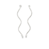 Wavy Serpent Dangle Earrings (L494)