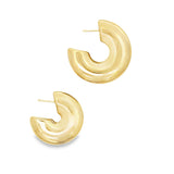 Small Slim Chunky Round Hoops