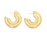 Small Slim Chunky Round Hoops