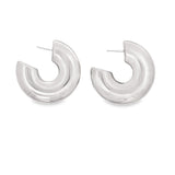 Small Slim Chunky Round Hoops