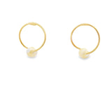 18k Gold Filled Pearl Earrings (K349)