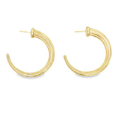 Bamboo Crescent Tail Hoops (K343A/K349A)