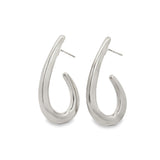High End Exclusive Abstract Fish Hook Stud Earrings (J96A)