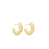 High End Exclusive Small Square Shell Twist Earrings
