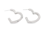 High End Exclusive Minimalist Heart Hoops (K234A)