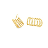 Ribbed Earrings (L442)