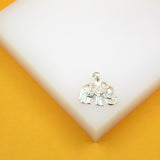 925 Sterling Silver Design Hollow Elephant Pendant