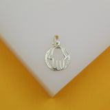 925 Sterling Silver Hand Of Hamsa Pendant
