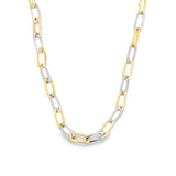 Two Toned 7mm Paperclip Chain (F171A/I82A)