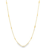 Thin Bar Charm Cable Necklace (H290)