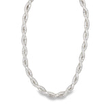 Twisted CZ Baguette Bracelet (I599)(H253)