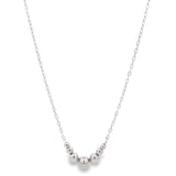 Thin Rolo Beaded Charm Necklace (G199A)