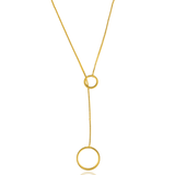 1mm Box Lariat Circle Chain (H183)
