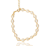 18K Gold Filled Pearl Bracelet (I115)