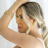 Eccentric Moire Twisted Wavy Vermicular Bangle (B137)