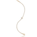2mm Tennis Diamond Shape Stone Charm Bracelet (F236/I72B)