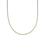 11 Different Colors 2mm Tennis Choker With Round Cubic Zirconia Stones (F210)