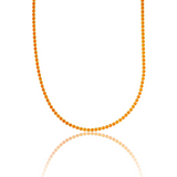 11 Different Colors 2mm Tennis Choker With Round Cubic Zirconia Stones (F210)