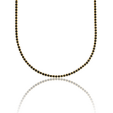 11 Different Colors 2mm Tennis Choker With Round Cubic Zirconia Stones (F210)