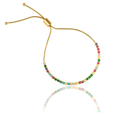 Adjustable Multicolor CZ Stone Bracelet (I471)
