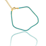 2mm Zirconia Colored Tennis Bracelet, 11 colors (I100)