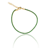 2mm Zirconia Colored Tennis Bracelet, 11 colors (I100)