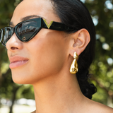 18k Gold Filled Teardrop Dangle Earrings (J277)