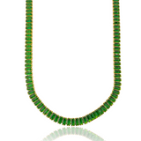 6mm CZ Baguette Necklace (F93/I129)