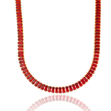 6mm CZ Baguette Necklace (F93/I129)