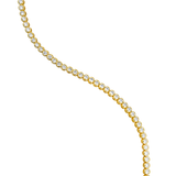 4mm Round Cubic Zirconia Bezel Tennis Necklace (H99/I448)